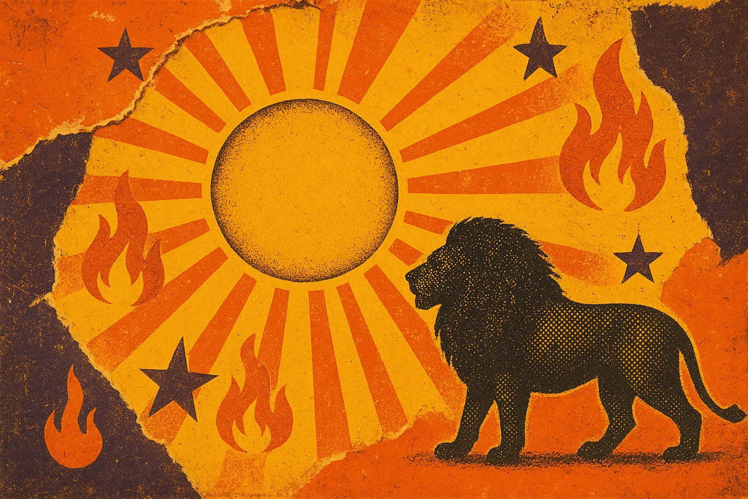 Leo daily horoscope Monday retro pop-art — February 16, 2026