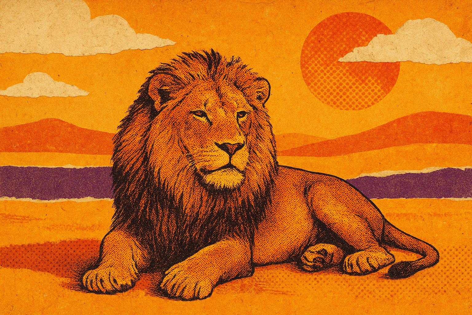 Leo daily horoscope Sunday retro pop-art — February 22, 2026